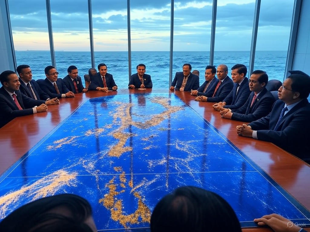ASEAN leaders at a maritime rights summit