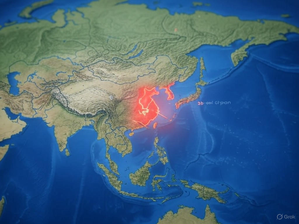 Geopolitical map of Asia highlighting flashpoints