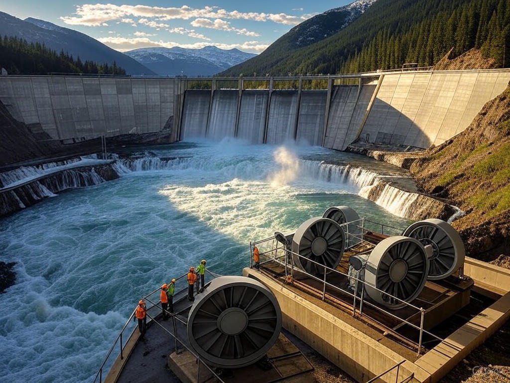 Hydroelectric dam in British Columbia
