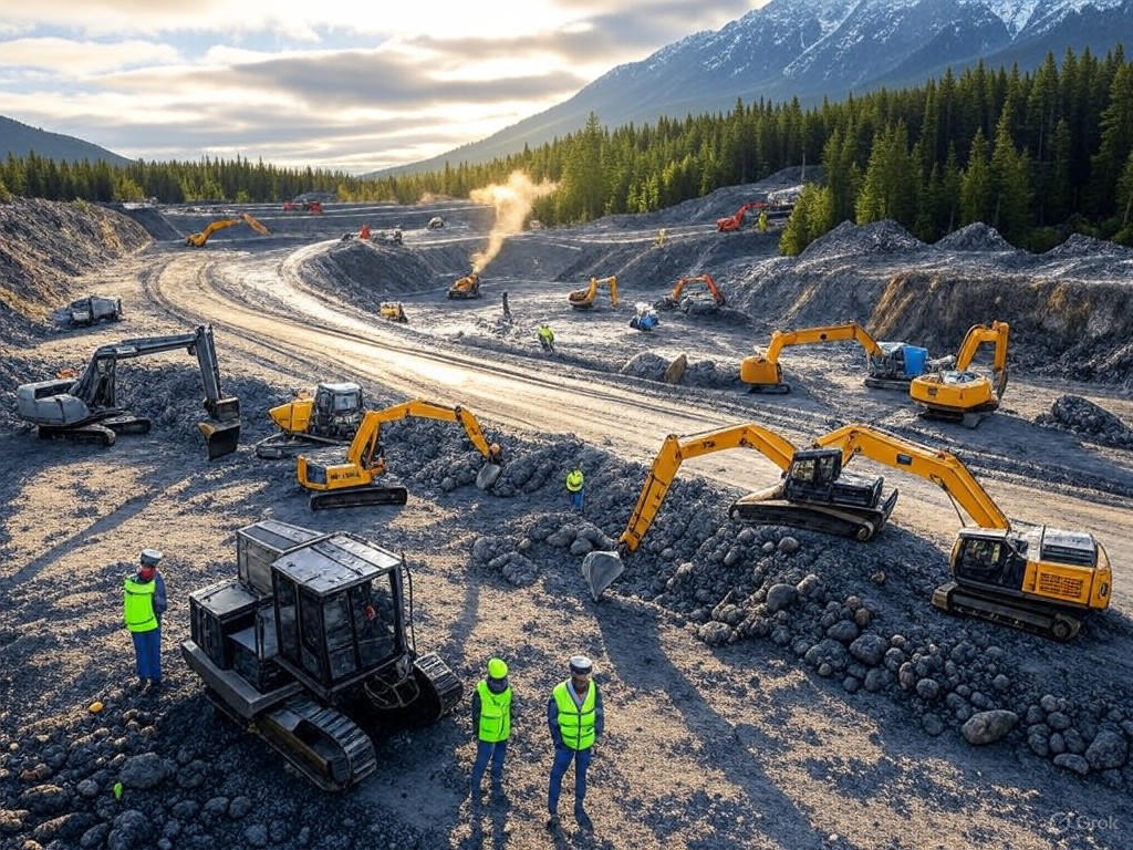 Lithium extraction site in BC's remote valleys