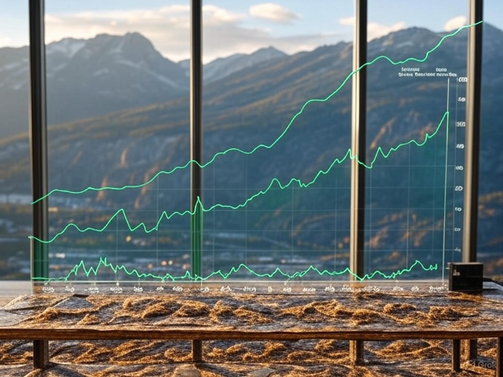 Graph showing BC mineral exports growth from 2018-2023