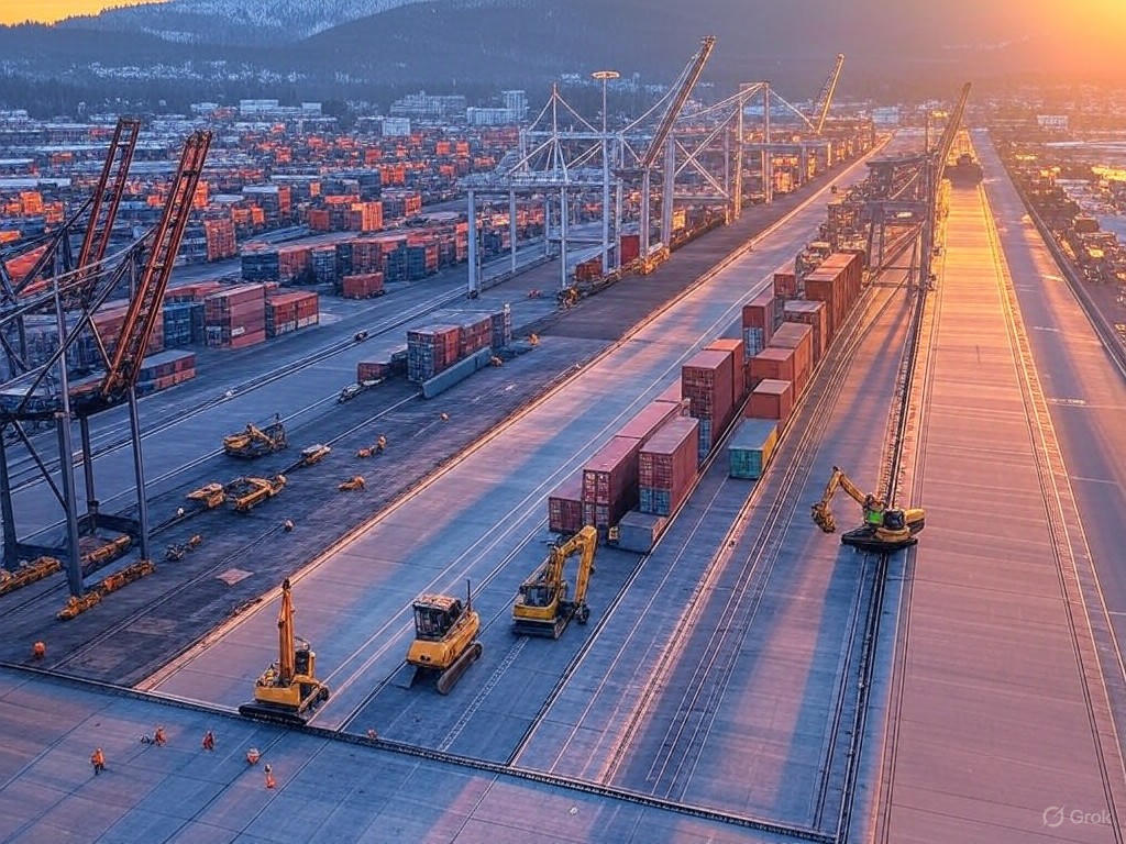 BC Port Expansion at Dawn