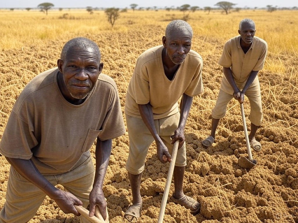 Subsistence Farmers in Drought-Stricken Fields