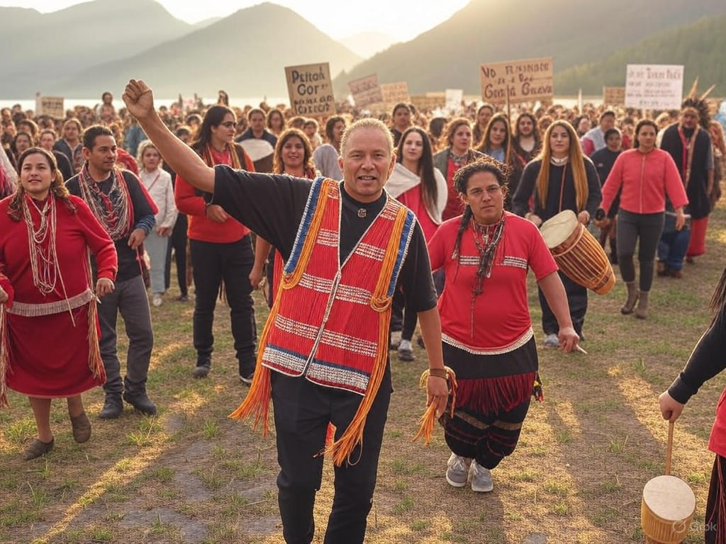 Global Indigenous rights rally in support of land claims