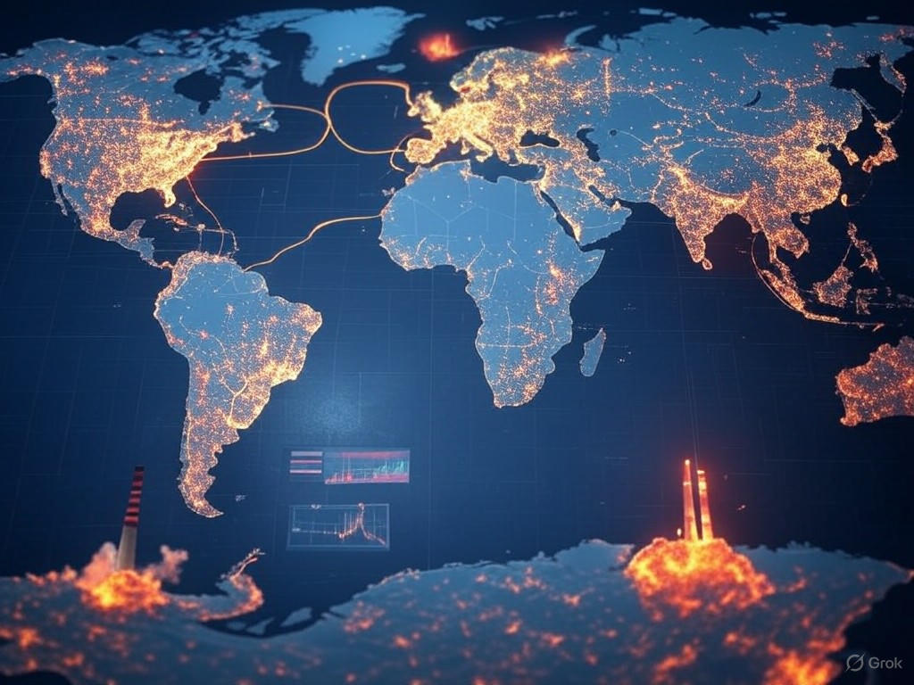 Global Trade Map with Emissions Data