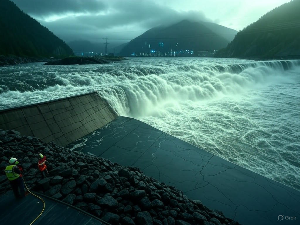 Hydropower Dam Under Strain