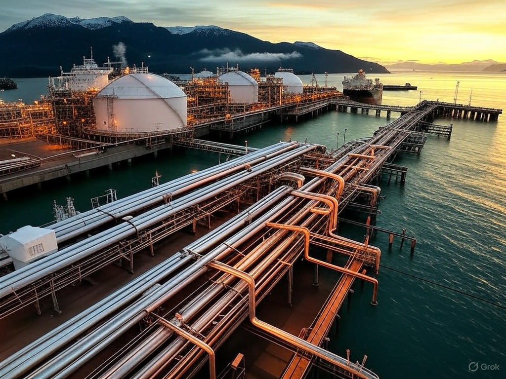 LNG export facilities at Kitimat, British Columbia