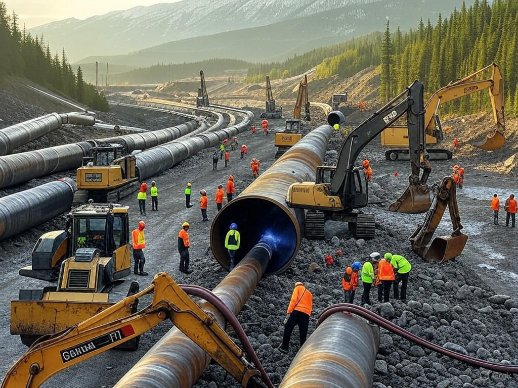 Pipeline construction in British Columbia