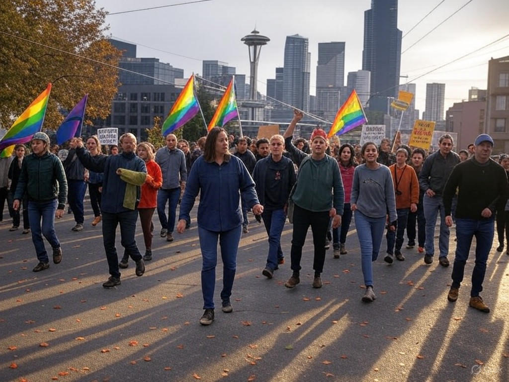 Protesters in Seattle rally for cultural reform