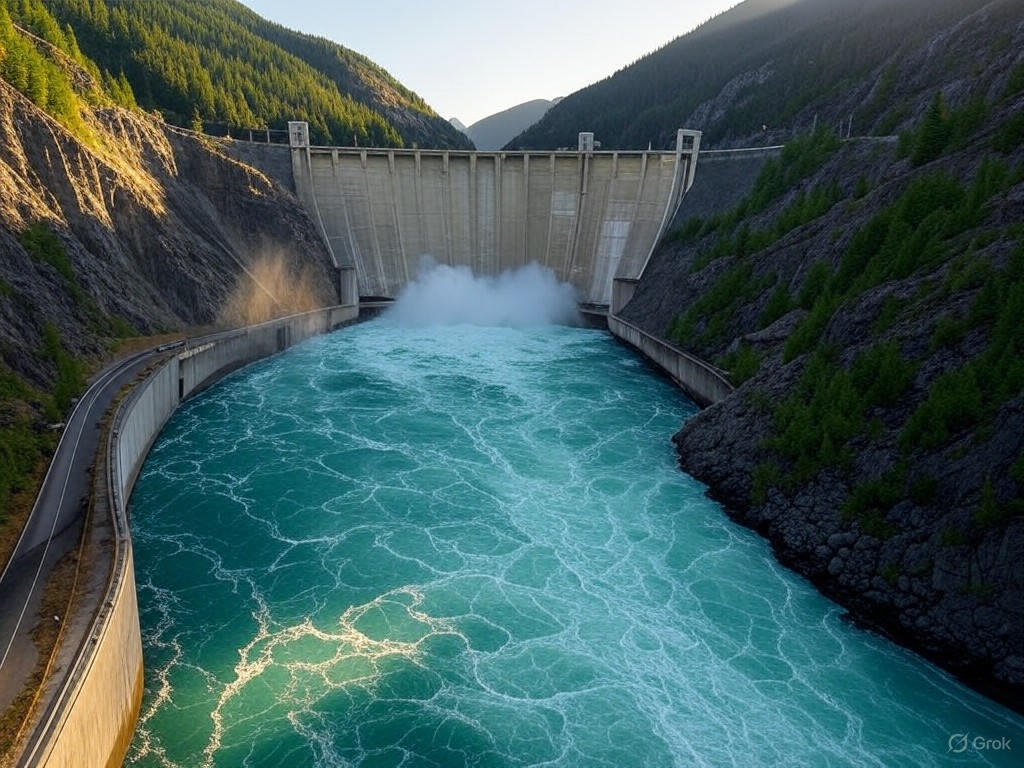 Hydroelectric dam in BC