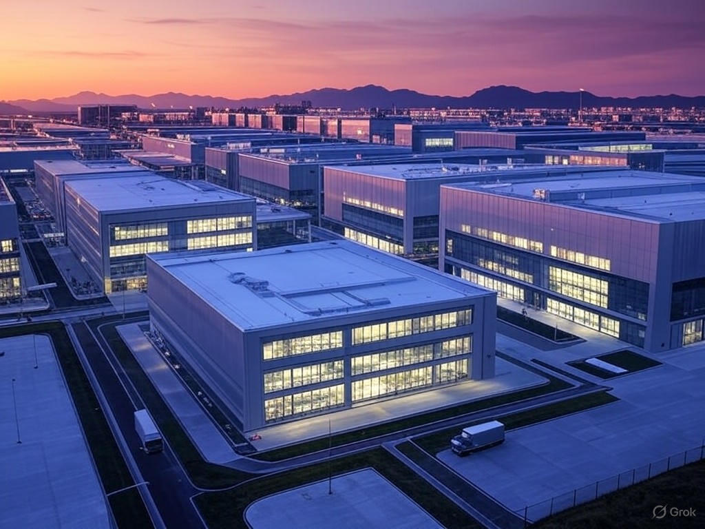 TSMC Fab Plant at Dusk
