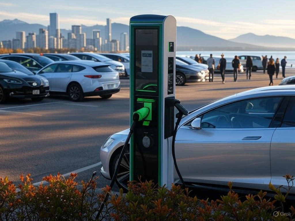 EV charging station in Vancouver