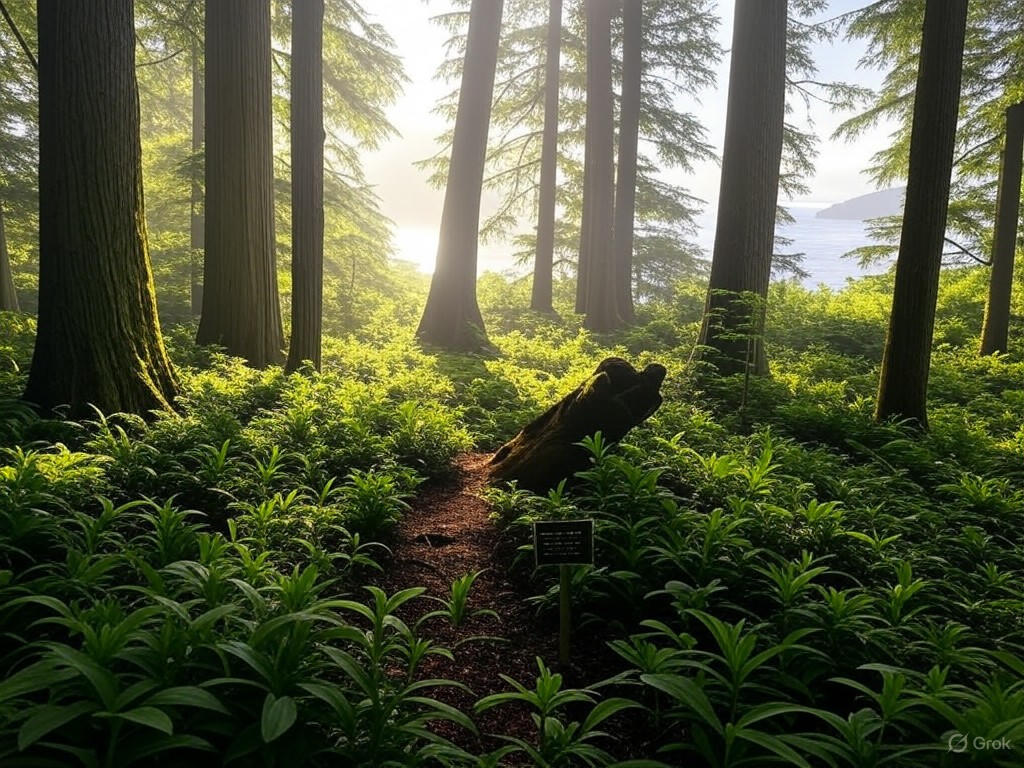 Lush forests of Vancouver Island