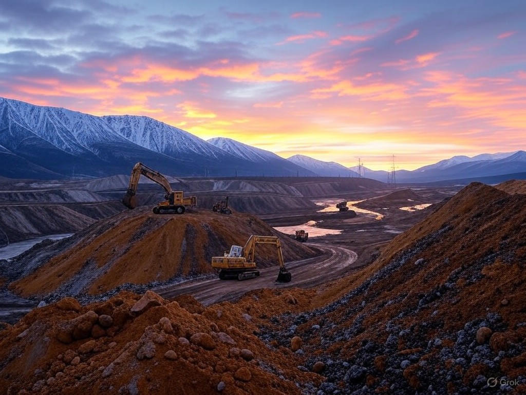 Yukon Mining Landscape at Dawn